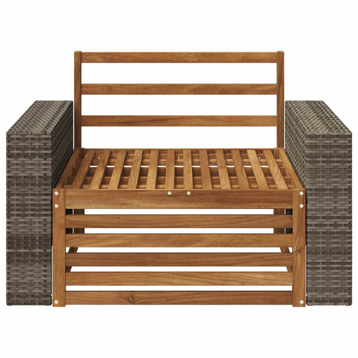Udendørs Mellem Sofa Naturfarvet
