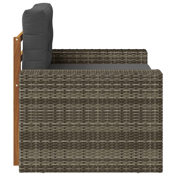 Udendørs Mellem Sofa Massivt Akacietræ Naturfarvet
