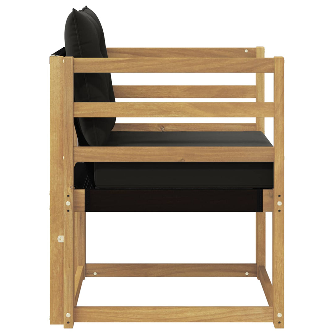 Udendørs sofa Massiv akacietræ og Textilene Hvid