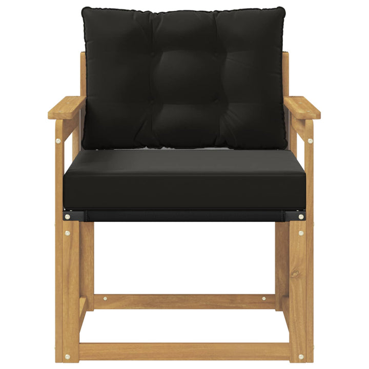 Udendørs sofa Massiv akacietræ og Textilene Hvid