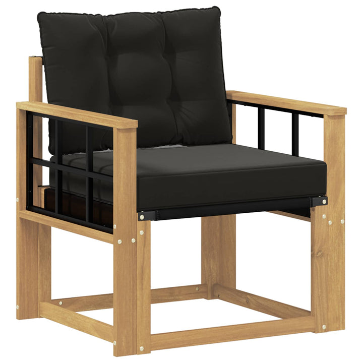 Udendørs sofa Massiv akacietræ og Textilene Hvid