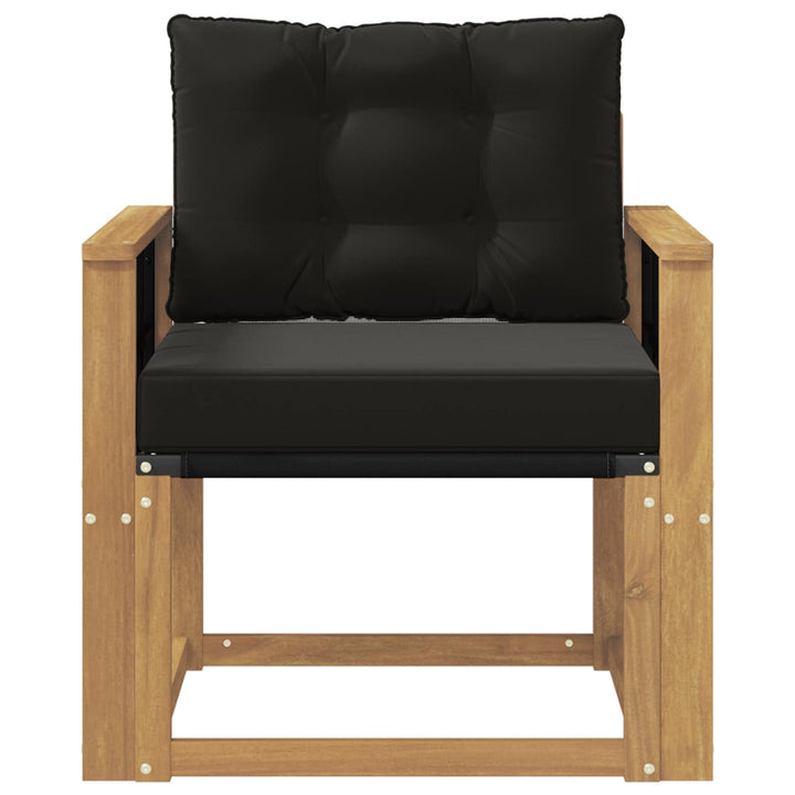 Udendørs sofa Massiv akacietræ og Textilene Hvid