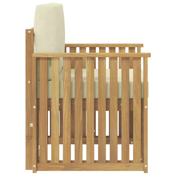 Udendørs sofagruppe Polyester Hvid