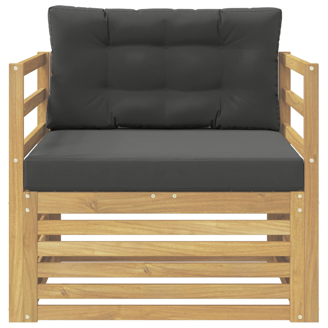 Udendørs sofa Hvid og antracit