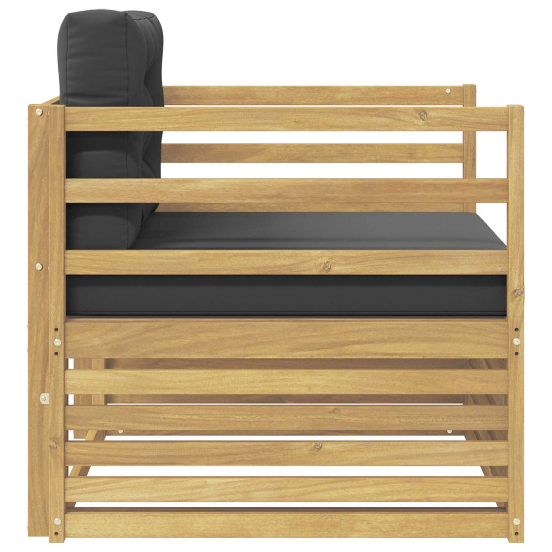 Udendørs sofa Hvid og antracit