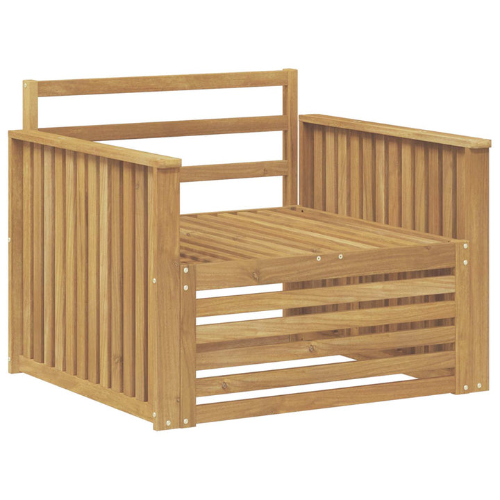 Udendørs sofa Massivt Akacietræ Hvid