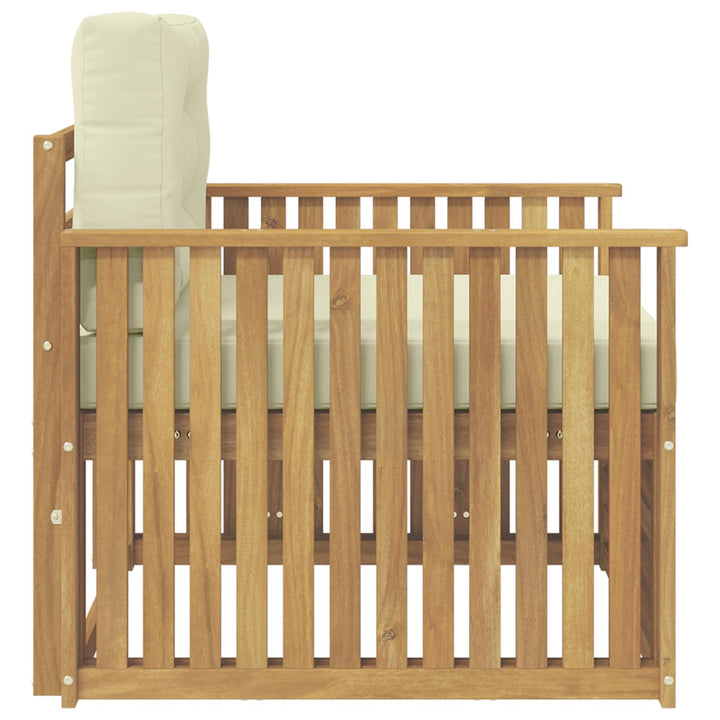 Udendørs sofa Polyester Hvid