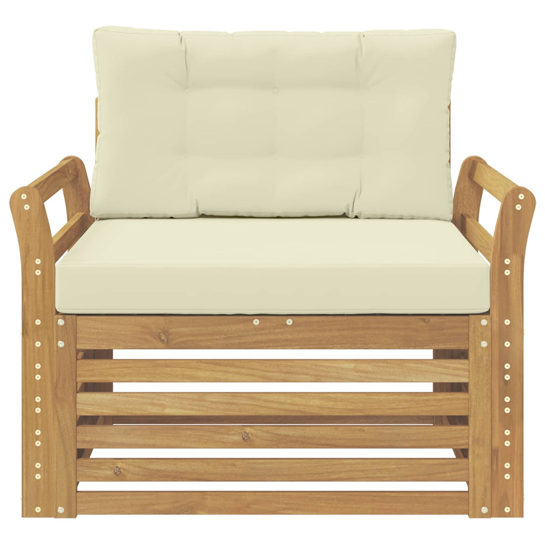 Udendørs sofa Polyester Hvid