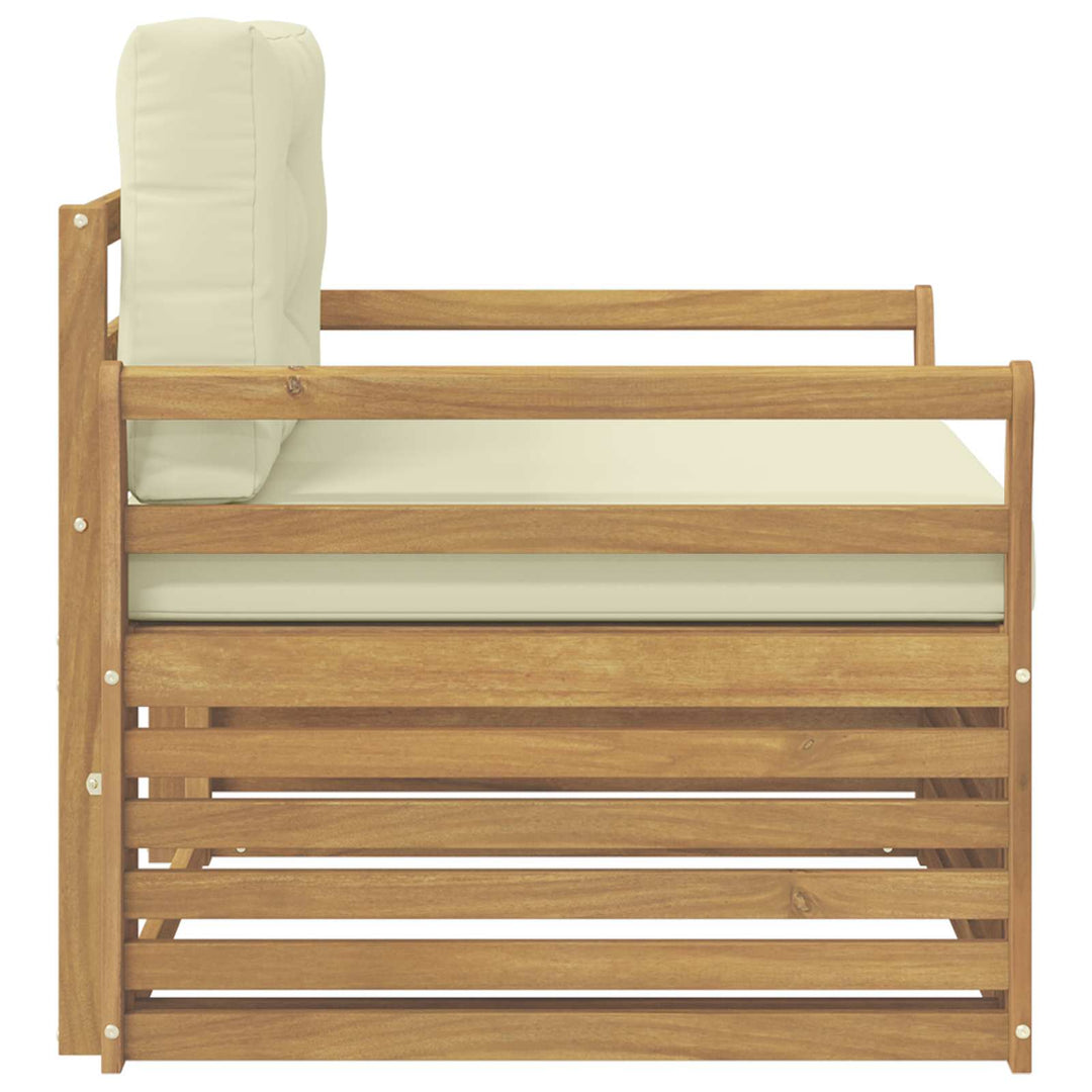 Udendørs sofa Polyester Hvid