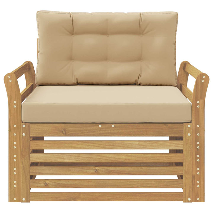 Udendørs sofa Polyester Hvid