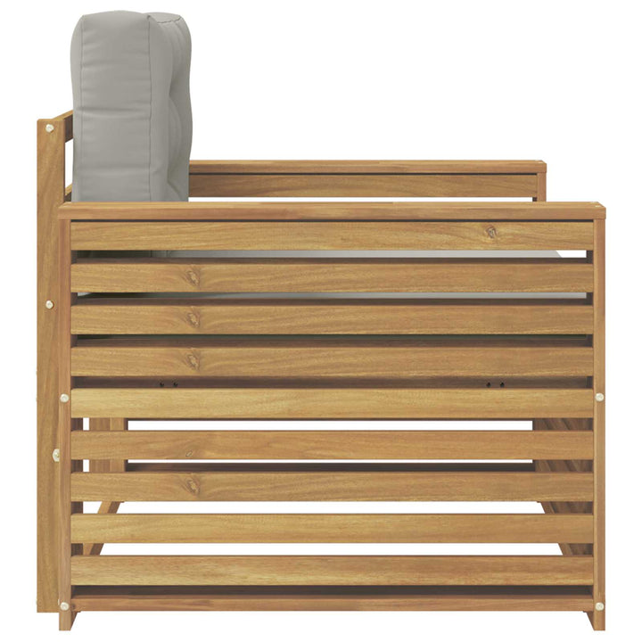 Udendørs sofa Polyester Brun og lysegrå