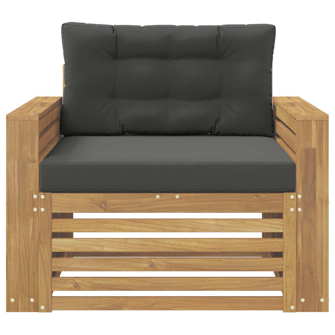 Udendørs sofa Polyester Hvid og antracit