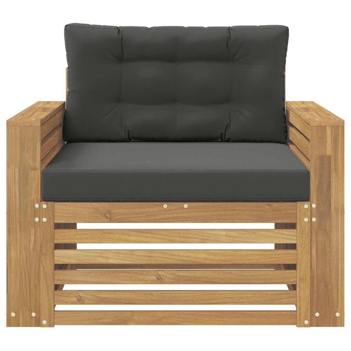 Udendørs sofa Polyester Hvid og antracit