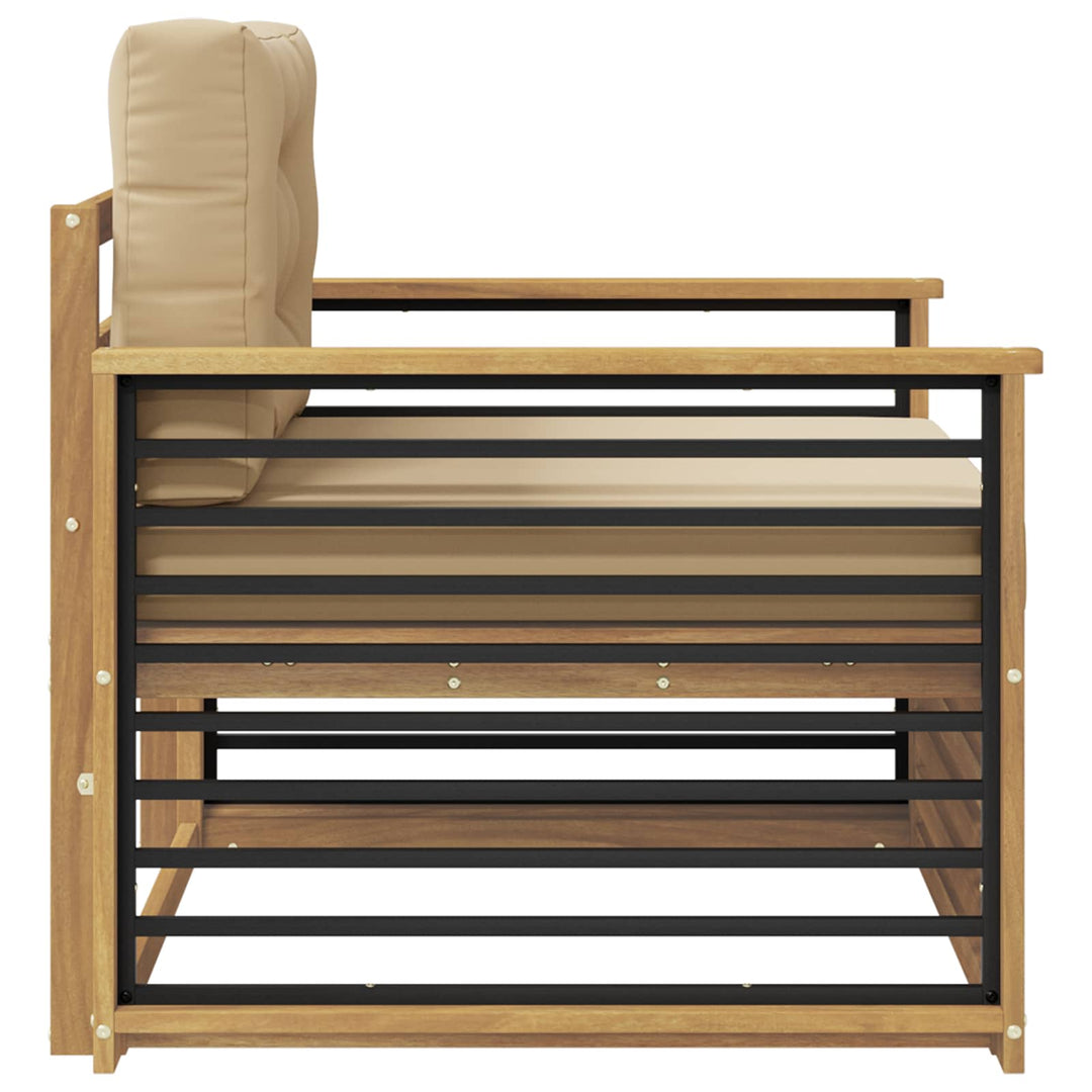 Udendørs sofa Polyester Hvid og beige
