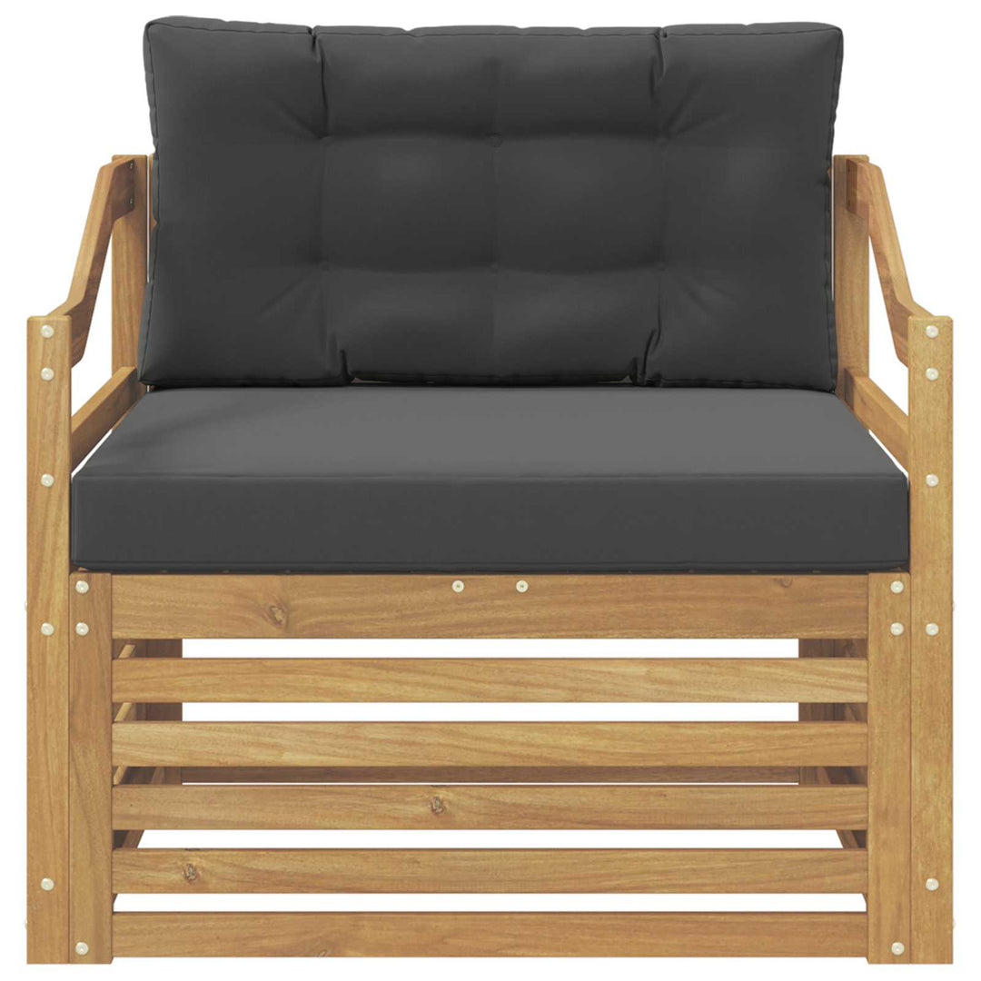 Udendørs sofa Hvid og antracit