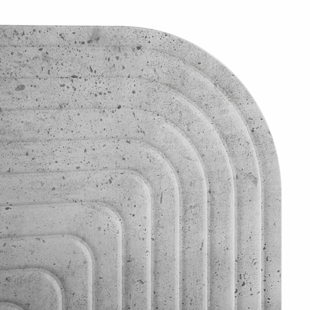 Væghylde 2 stk. Betongrå 41 x 13.5 x 37.5 cm Konstrueret træ