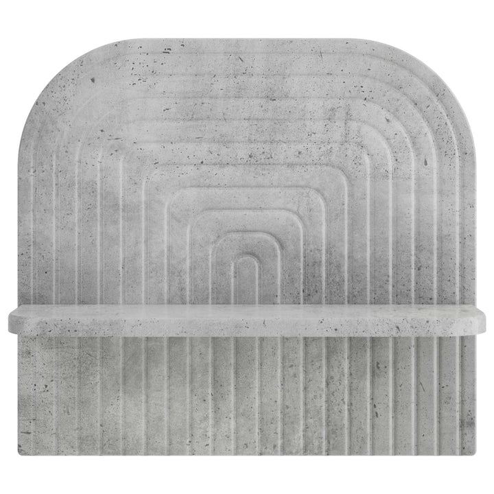 Væghylde 2 stk. Betongrå 41 x 13.5 x 37.5 cm Konstrueret træ