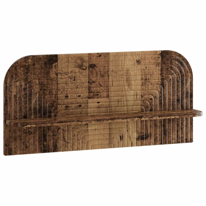 Væghylde 2 stk. Gammelt træ 80,5 x 13,5 x 37,5 cm