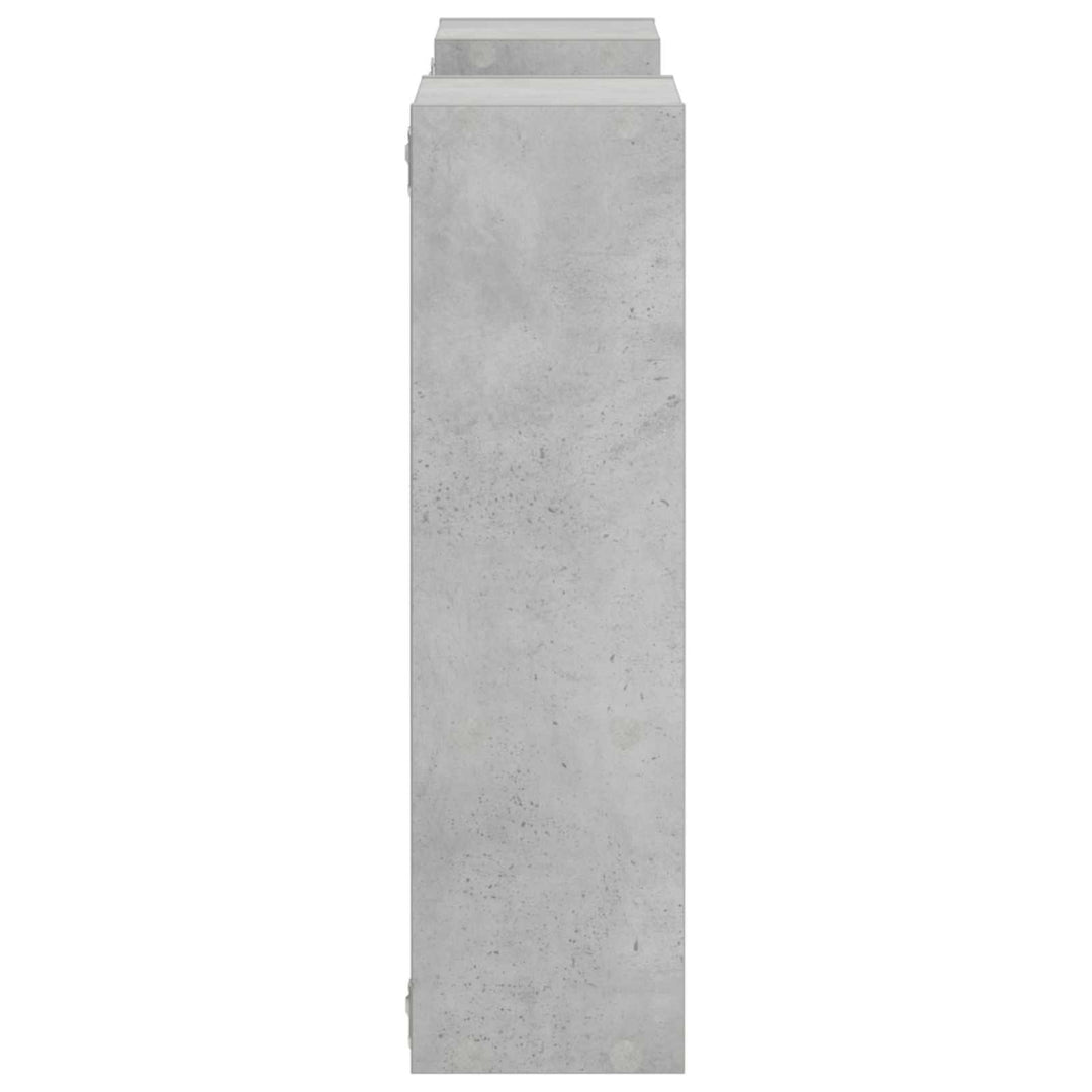 Væghylde Betongrå 100 x 17 x 60 cm Konstrueret træ