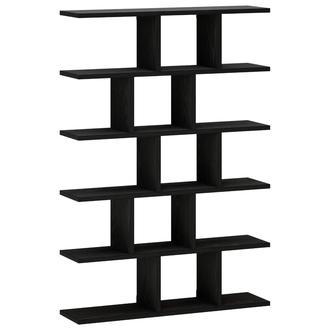 Væghylde Sort eg 70 x 17 x 101 cm Konstrueret træ