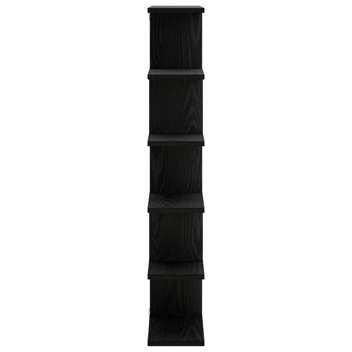 Væghylde Sort eg 70 x 17 x 101 cm Konstrueret træ