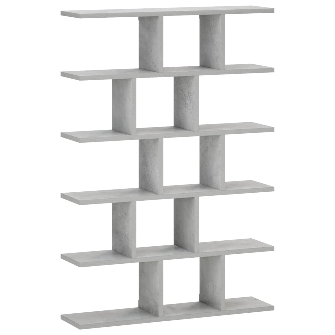Væghylde Betongrå 70 x 17 x 101 cm Konstrueret træ