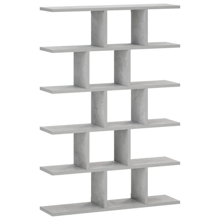 Væghylde Betongrå 70 x 17 x 101 cm Konstrueret træ