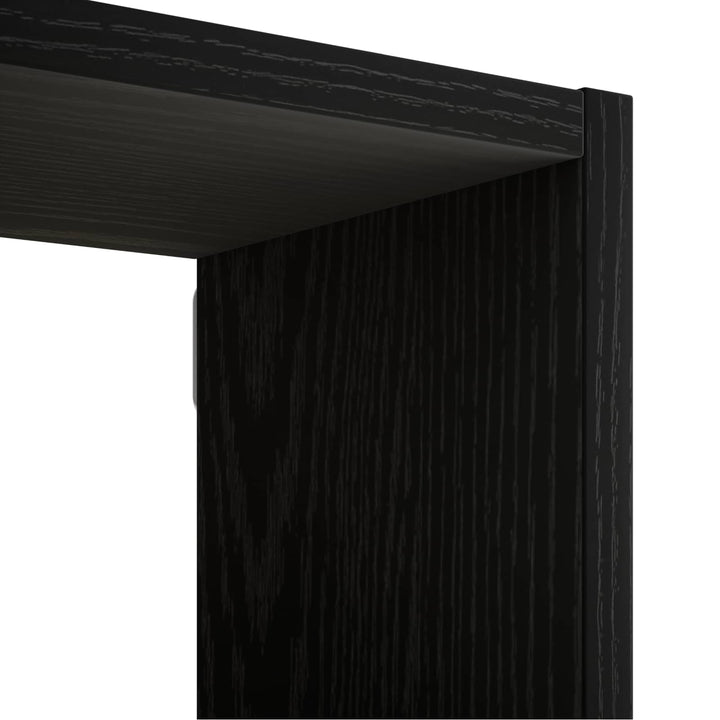 Væghylde Sort eg 70 x 17 x 101 cm Konstrueret træ