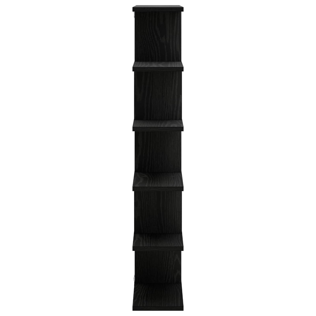 Væghylde Sort eg 70 x 17 x 101 cm Konstrueret træ