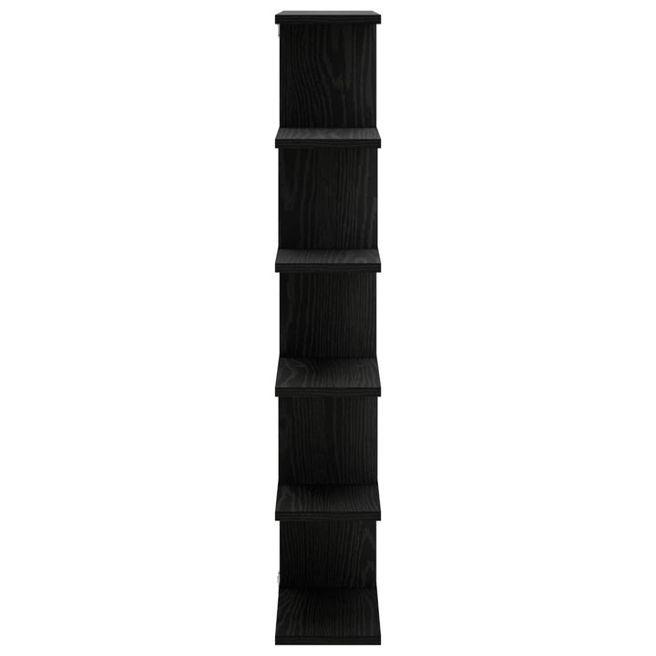Væghylde Sort eg 70 x 17 x 101 cm Konstrueret træ