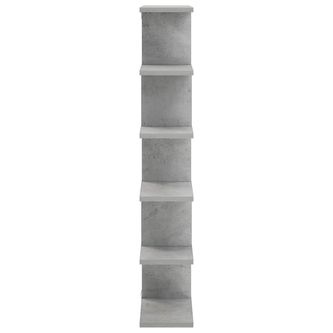 Væghylde Betongrå 70 x 17 x 101 cm Konstrueret træ