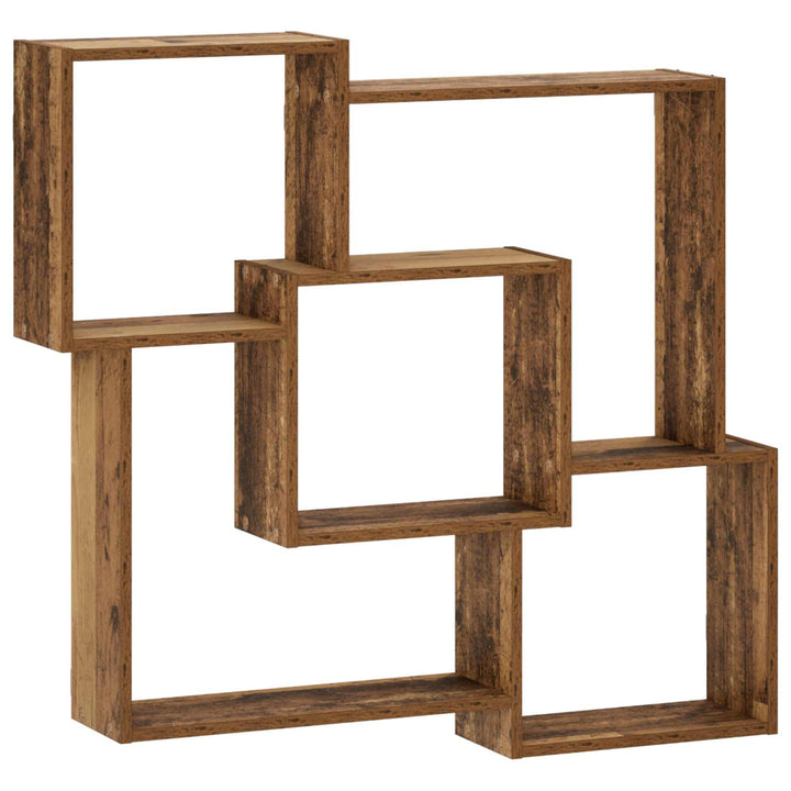 Væghylde Gammelt træ 98 x 17 x 91 cm Konstrueret træ