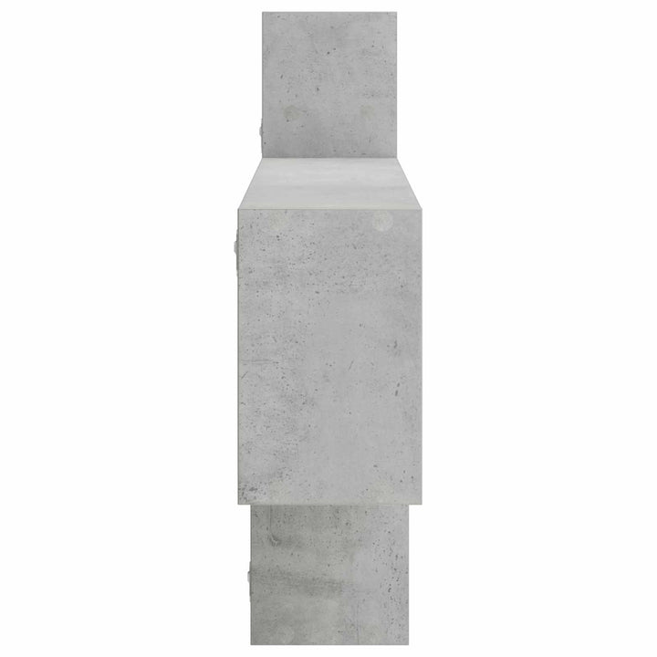 Væghylde Betongrå 168.5 x 17 x 68 cm Konstrueret træ