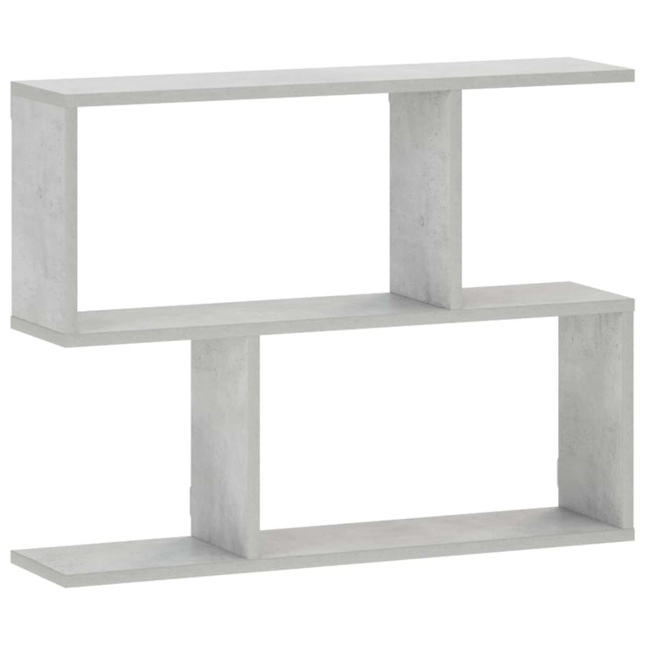 Væghylde Betongrå 72 x 17 x 55.5 cm Konstrueret træ