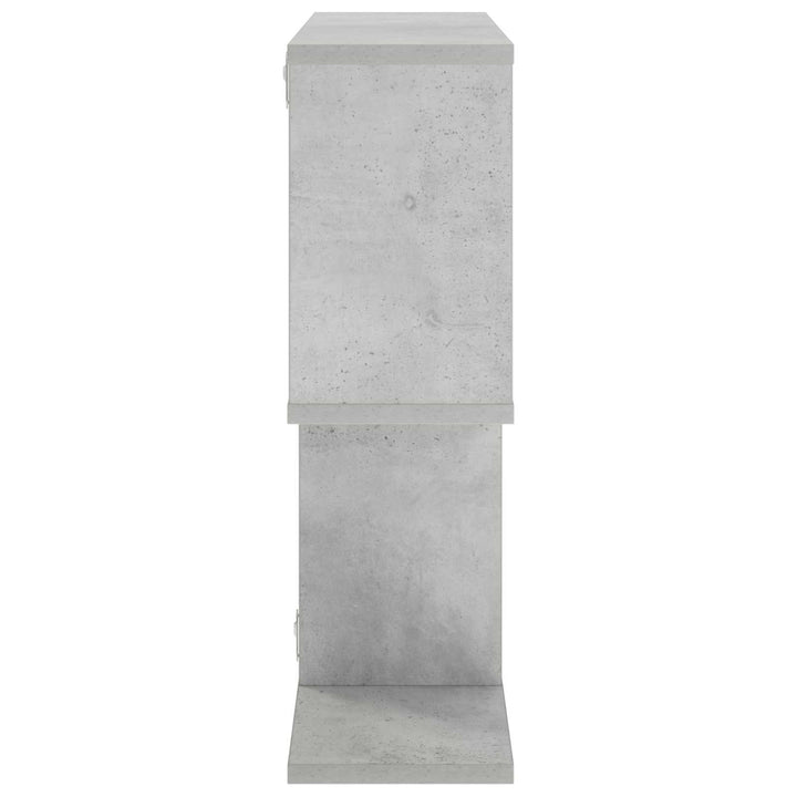 Væghylde Betongrå 72 x 17 x 55.5 cm Konstrueret træ