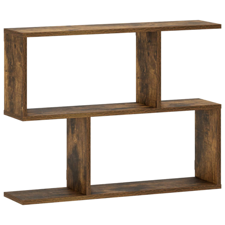 Væghylde Røget eg 72 x 17 x 55.5 cm Konstrueret træ