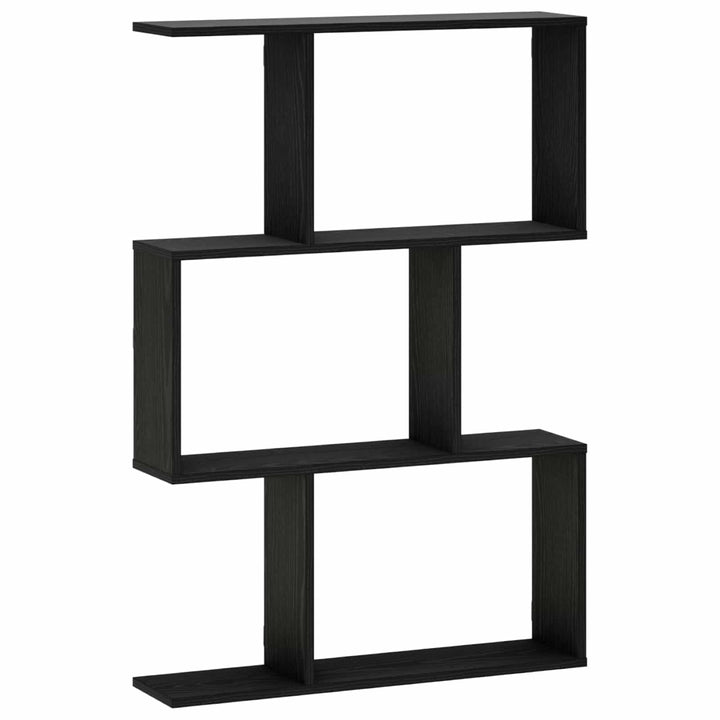 Væghylde Sort eg 72 x 17 x 105 cm Konstrueret træ