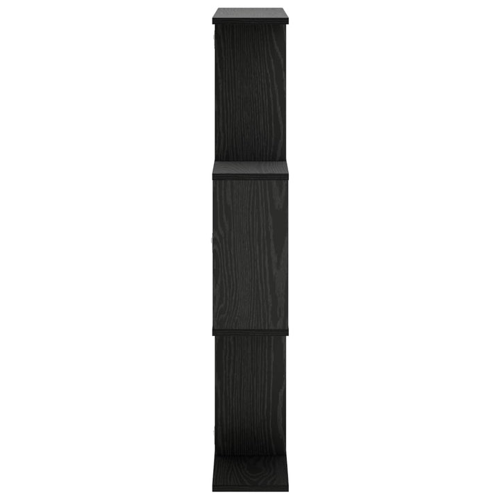 Væghylde Sort eg 72 x 17 x 105 cm Konstrueret træ