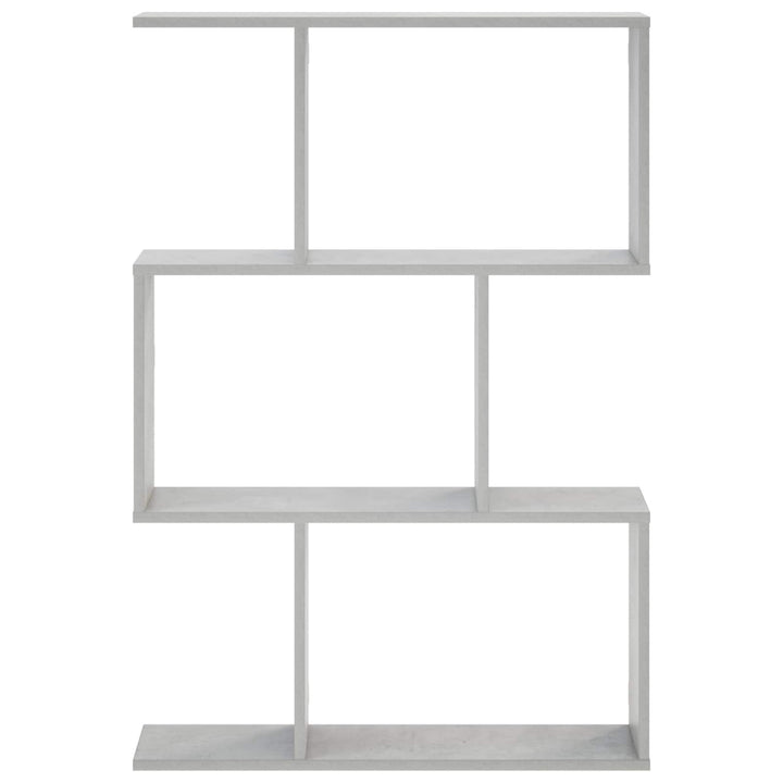 Væghylde Betongrå 72 x 17 x 105 cm Konstrueret træ
