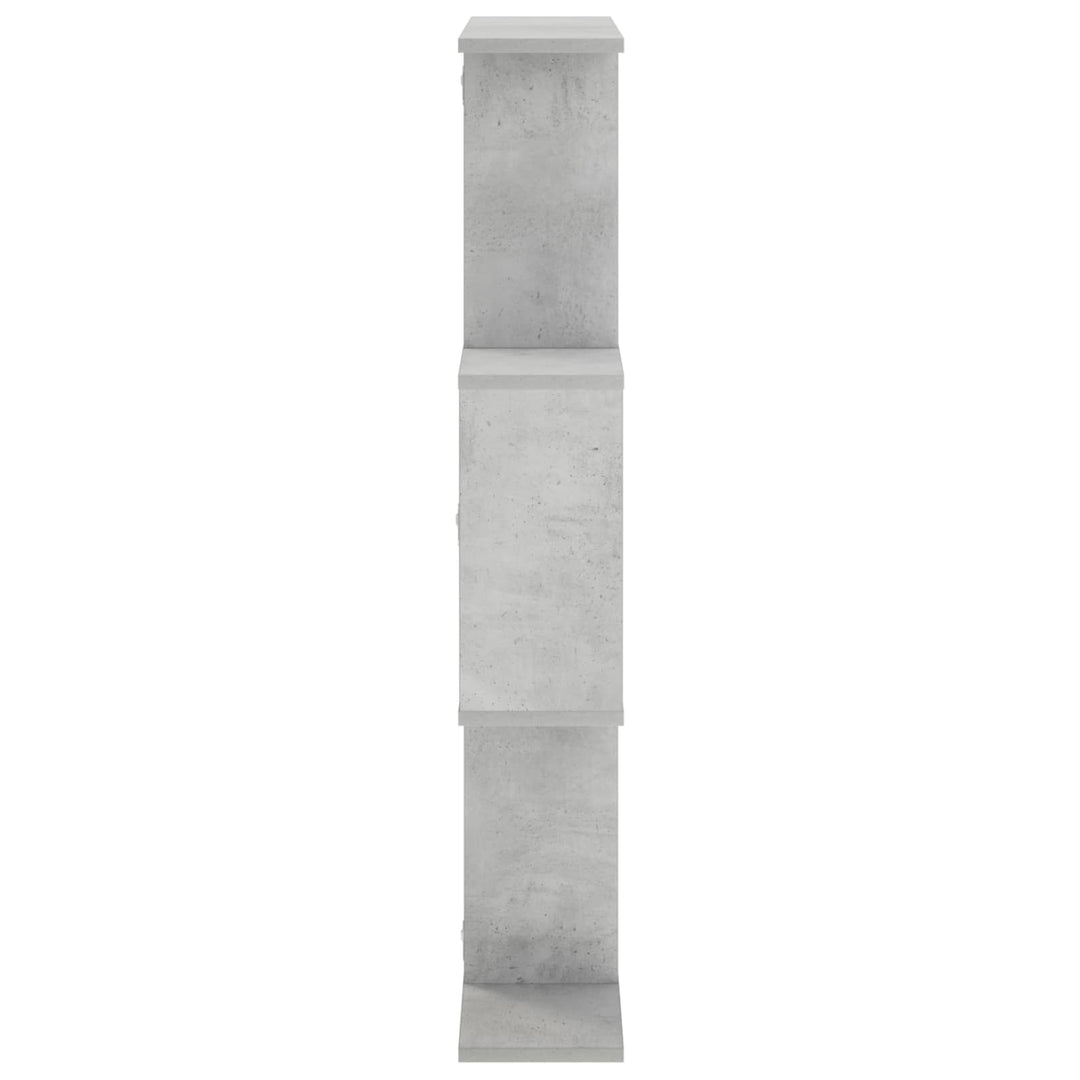 Væghylde Betongrå 72 x 17 x 105 cm Konstrueret træ