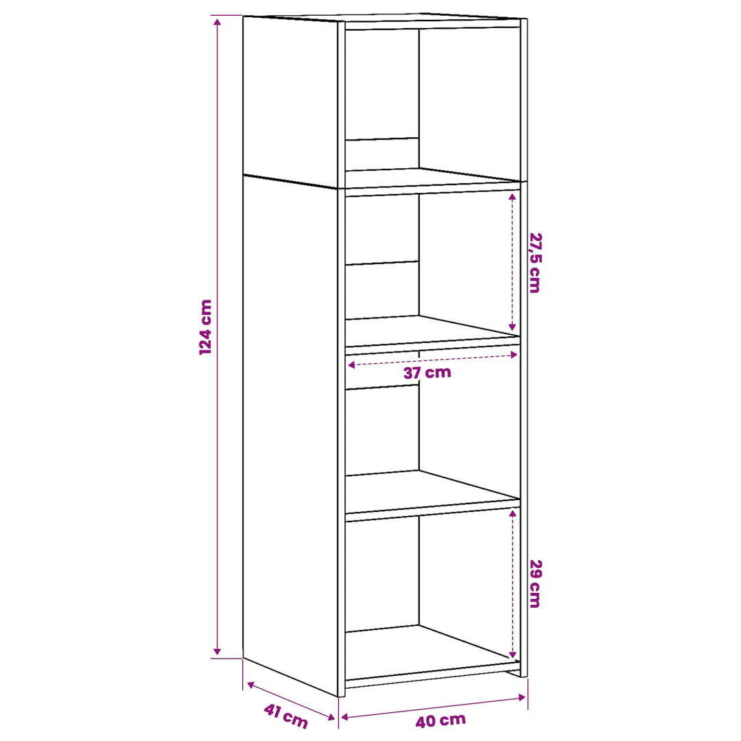 Highboard Artisan-eg 40 x 41 x 124 cm Konstrueret træ