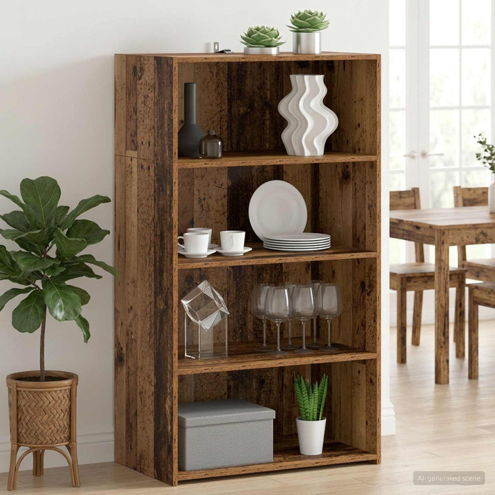 Highboard Gammelt træ 70 x 41 x 124 cm Konstrueret træ