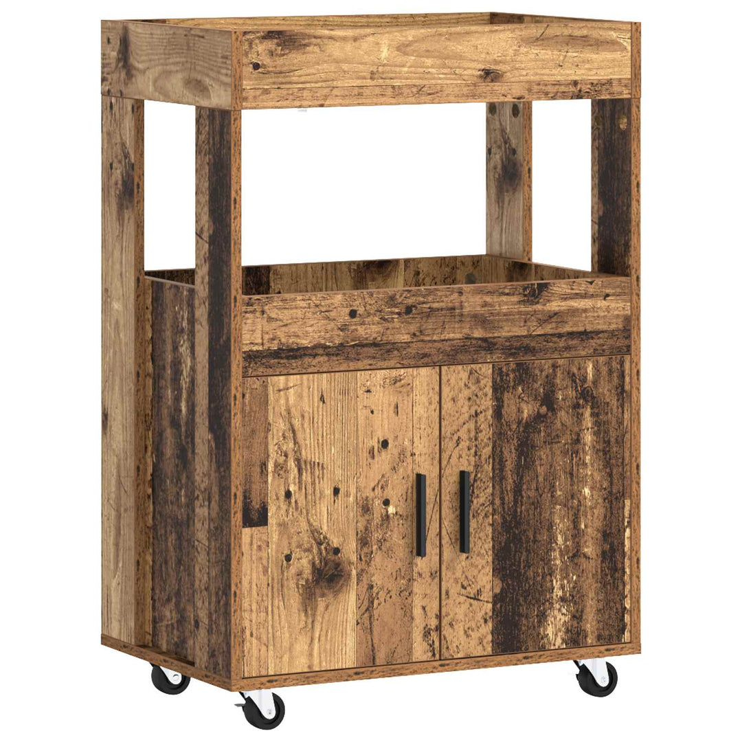 Barvogn Gammelt træ 60 x 39,5 x 89 cm Konstrueret træ