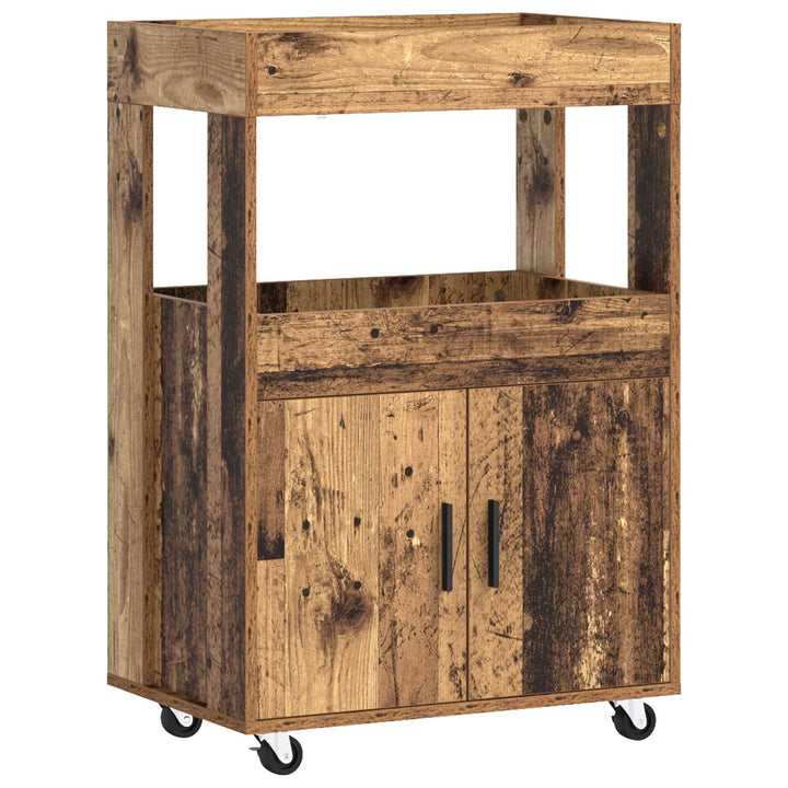 Barvogn Gammelt træ 60 x 39,5 x 89 cm Konstrueret træ