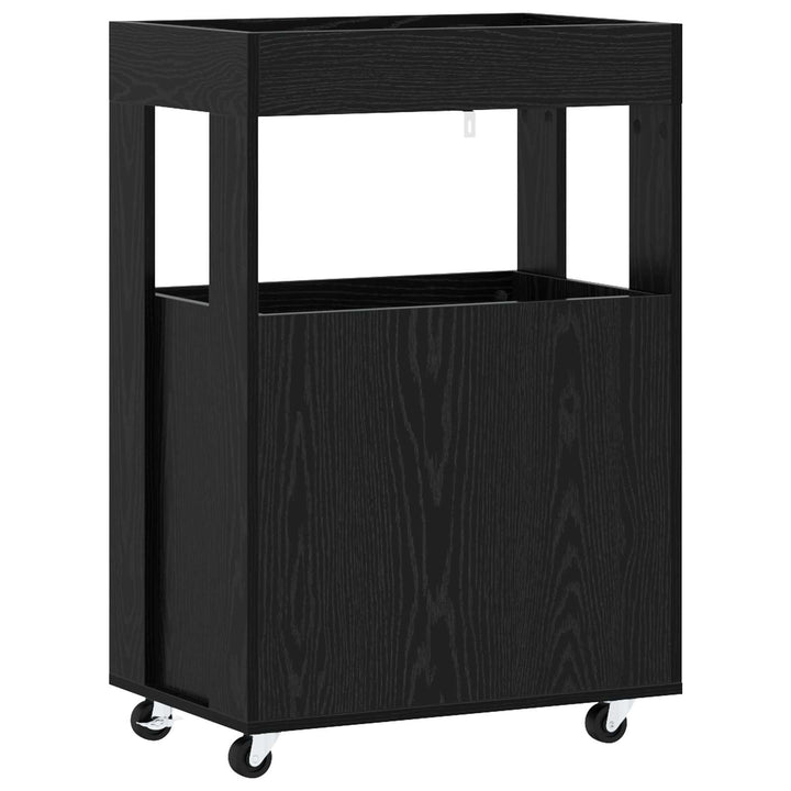 Barvogn Sort eg 60 x 39,5 x 89 cm Konstrueret træ