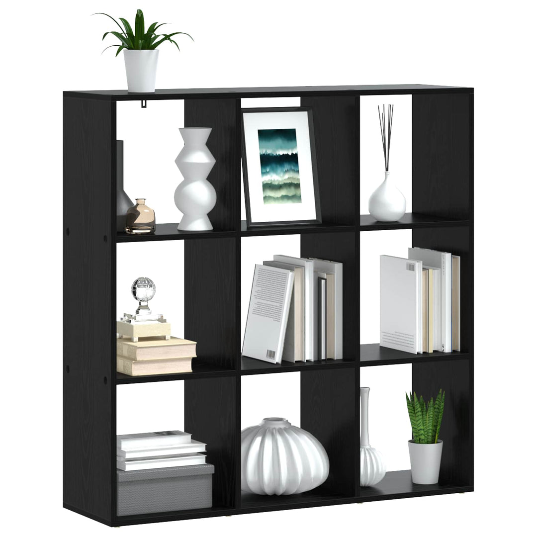 Bogskab 102 x 29 x 103,5 cm Konstrueret træ Sort eg