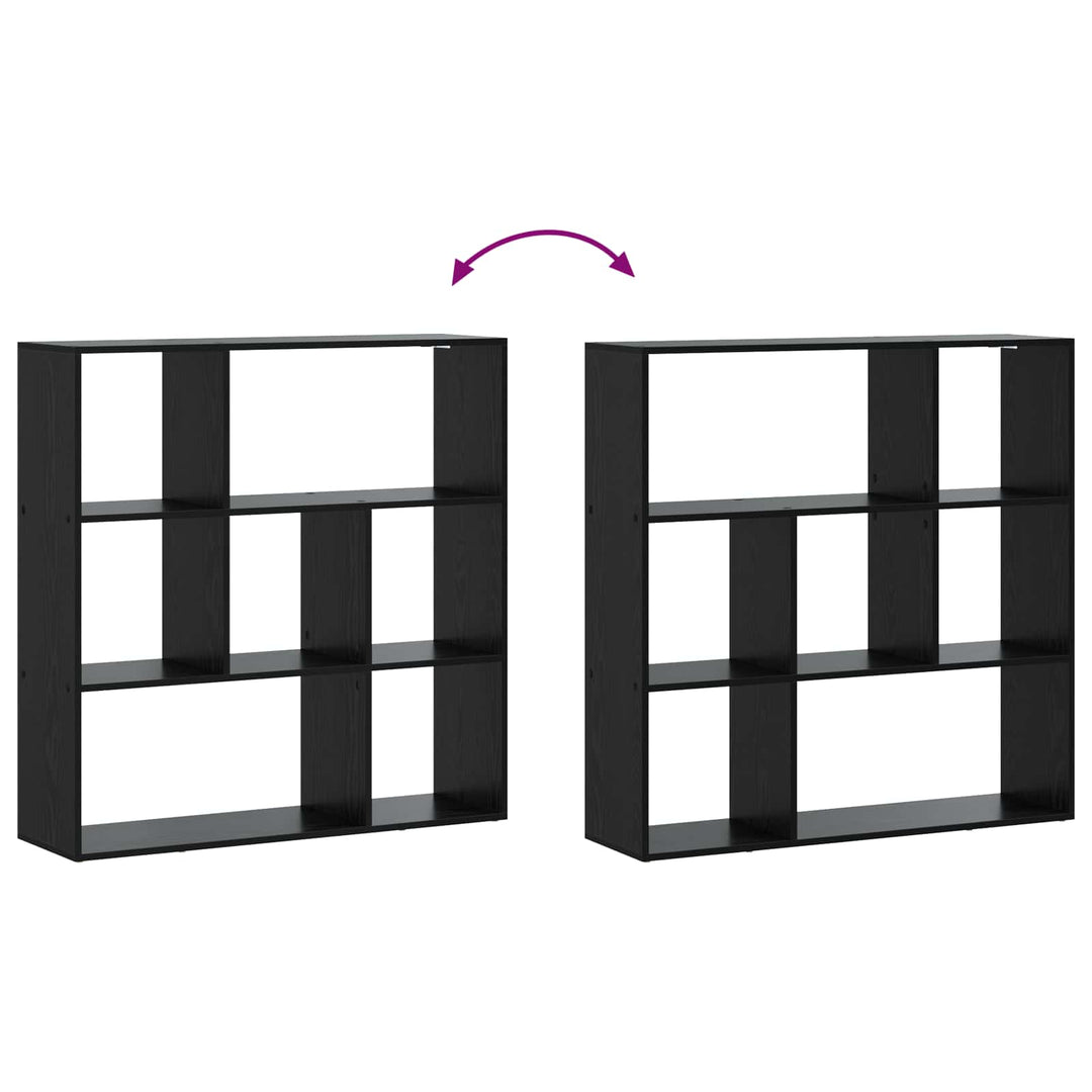 Bogskab 102 x 29 x 103,5 cm Konstrueret træ Sort eg