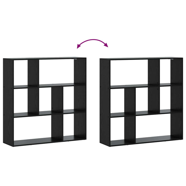 Bogskab 102 x 29 x 103,5 cm Konstrueret træ Sort eg