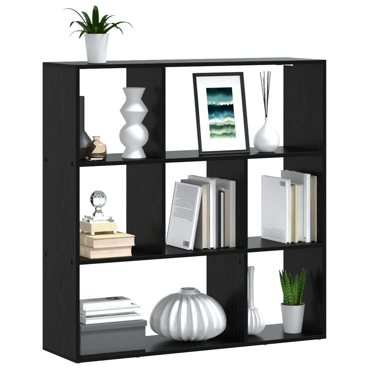 Bogskab 102 x 29 x 103,5 cm Konstrueret træ Sort eg