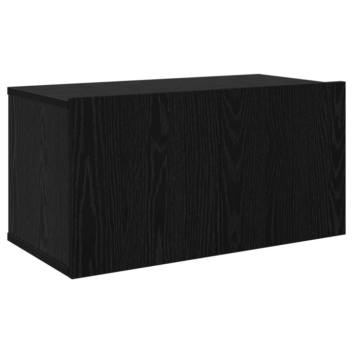 TV-møbelsæt 8 pcs 120 x 30 x 30 cm Sort eg Konstrueret træ